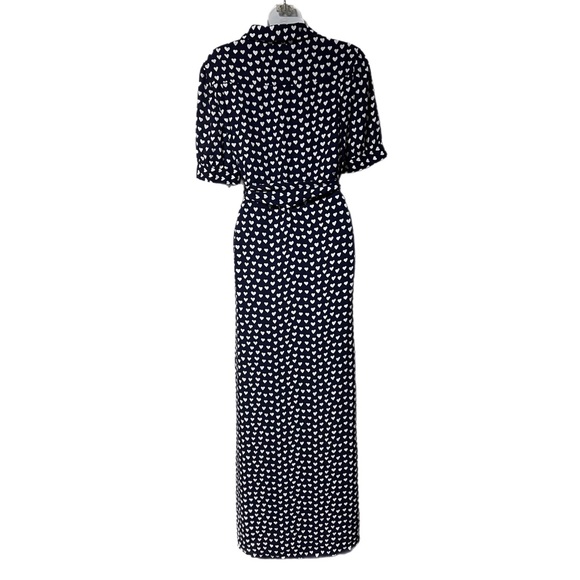 NWOT Draper James Sweet Heart Print Belted Button Down Maxi Dress 6 PP Sample - Picture 7 of 16